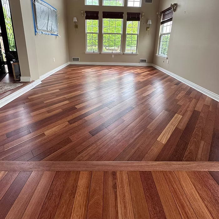 Engineered hardwood floor installation in Toms River New Jersey