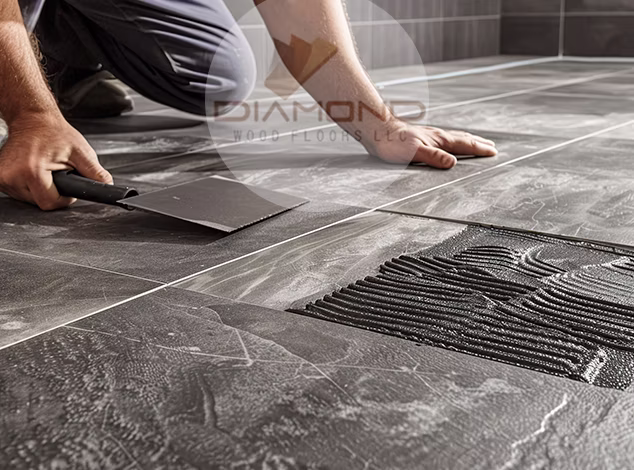 Porcelain tile installation in bathroom New Jersey